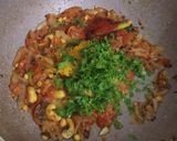 A picture of step 2 of South Indian rice thakali.