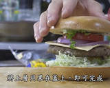 美式手作牛肉漢堡排貝果的食譜步驟8照片
