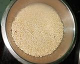 A picture of step 1 of Dahi Wada(urad daal ke wade).