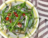 Hình bước làm 5 của món Ốc Móng Tay Xào Rau Muống