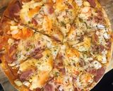Hình bước làm 5 của món Pizza hải sản