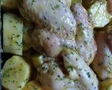 Foto del paso 5 de la receta: Alitas a la mostaza con papas y calabaza al horno