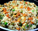 A picture of step 4 of Indo Chinese Shrimp Fried Rice.
