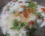 A picture of step 8 of Sindhi beef biryani.