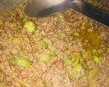 A picture of step 1 of Masala keema.