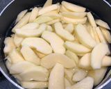 A picture of step 3 of Japanese Apple Pie (with custard).
