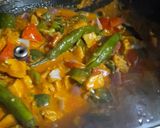 A picture of step 6 of Chicken jalfrezi with boiled Rice 🍚.