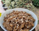 A picture of step 3 of Whole wheat flour Halwa.
