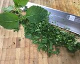 A picture of step 4 of Herby Hummus.