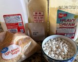 Hình bước làm 1 của món Tàu hũ Singapore