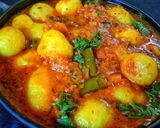 चटपटी बेबी पोटैटो करी (chatpati baby potato curry recipe in Hindi) रेसिपी चरण 8 फोटो