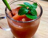 A picture of step 6 of Watermelon and Peach Granita.