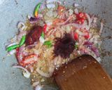 Gambar langkah 3 resipi Taucu Daging Tumis Terung.