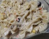 A picture of step 7 of White sauce pasta.