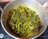 A picture of step 3 of Gondhoraj lemon and bhindi.