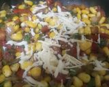 A picture of step 3 of Mexican Corn Toast.