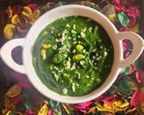A picture of step 9 of Corn Palak.
