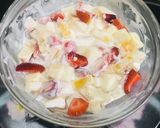 A picture of step 1 of Creamy fruit Chaat.