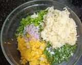 A picture of step 3 of Cheese Corn Samosas.