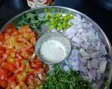 A picture of step 1 of Lauki ke Gatte.