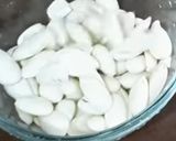 A picture of step 2 of Badam halva / sheera.