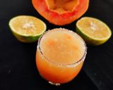 A picture of step 2 of Papaya sweet lime shots.