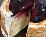 Foto langkah ke 6 dari resep Mille Crepes (Blueberry Cheesecake).