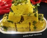 A picture of step 7 of Yellow (Besan Dhokla).