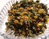 मुळयाच्या पानाची भाजी (mulyachya panachi bhaji recipe in marathi) रेसिपी स्टेप 6 फोटो 