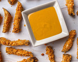 Foto del paso 6 de la receta: Bastones crujientes de berenjena con salsa de mostaza y miel