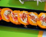 A picture of step 10 of Stuffed mango malai kulfi.