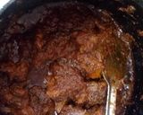 A picture of step 6 of Hyderabadi Lal murgh (Dum chicken).