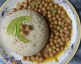 A picture of step 9 of Zeera rice with chana salan😊.