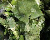 A picture of step 2 of Palak Puri.