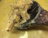 A picture of step 12 of Chane ki dal gosht with rice.