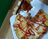 Hình bước làm 3 của món Pizza trứng
