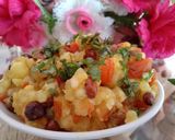 A picture of step 4 of Sabudana khichdi.