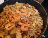 Foto del paso 6 de la receta: Arroz con carne, verduras, gambas y salsa de soja