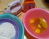 Foto langkah ke 1 dari resep Kue Ulang Tahun (siram ganache) 🎂.