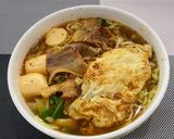 A picture of step 1 of Egg Noodles Soup.