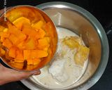 A picture of step 3 of Maharashtrian Mango Piyush.