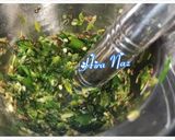 A picture of step 3 of Green Garlic Chutney.