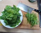 豆苗蝦仁（快速家常菜料理）的食譜步驟1照片