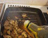 A picture of step 4 of Mushroom and sausage sandwich.