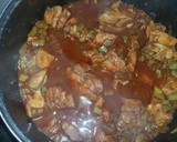 Foto del paso 8 de la receta: Costillitas de puerco con nopales y chile colorado