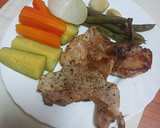 Foto del paso 3 de la receta: Cinta de lomo de cerdo a la plancha con verduras cocidas