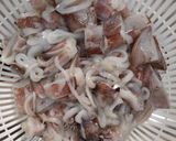 Hình bước làm 2 của món Mực ống xào