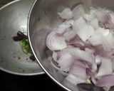 A picture of step 4 of Bombay chutney onion besan chutney.