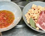 A picture of step 1 of Chickpea Stew with Ham and Swiss Chard (Slow Cooker).