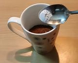 A picture of step 4 of Eggless mug brownie.